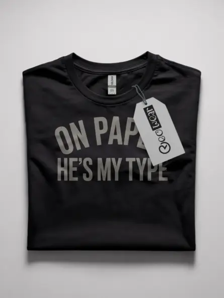 typography t-shirt for book lovers
