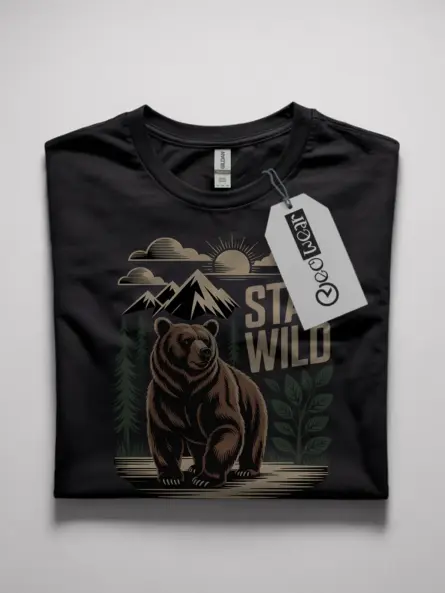 vintage bear stay wild t-shirt