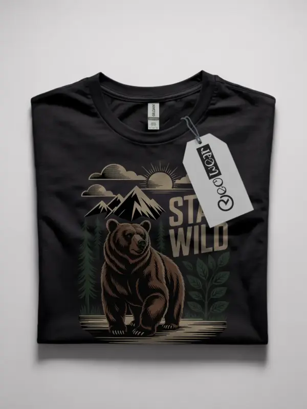 vintage bear stay wild t-shirt