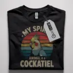 vintage cockatiel spirit animal t-shirt