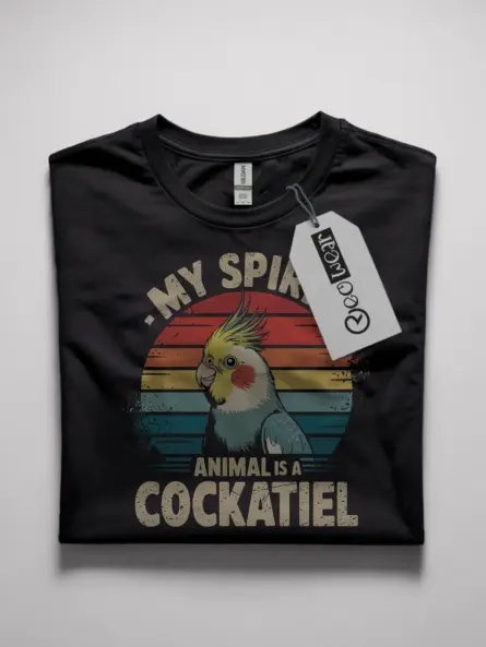 vintage cockatiel spirit animal t-shirt