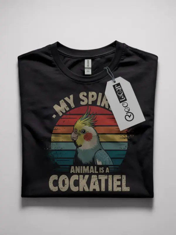 vintage cockatiel spirit animal t-shirt