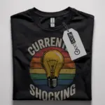 vintage electrician light bulb shirt