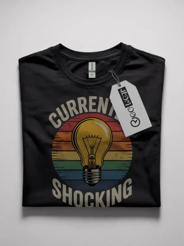 vintage electrician light bulb shirt