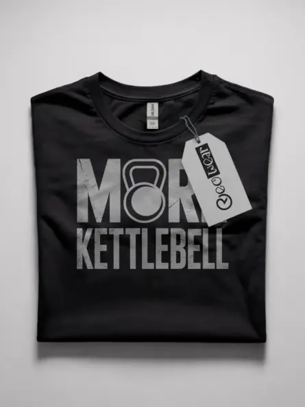 Vintage Kettlebell T-Shirt – Distressed Retro Gym Design - Image 10