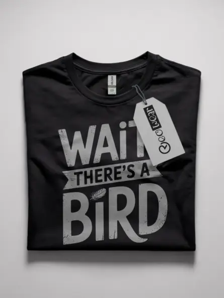 Wait There’s A Bird T-Shirt – Funny Bird Watcher Tee for Introverts & Nature Lovers - Image 4