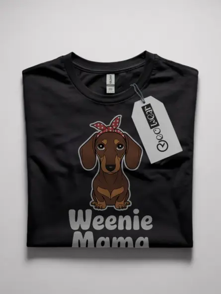 Weenie Mama Dachshund Shirt for Dog Moms - Image 4