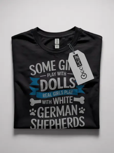 White German Shepherd Shirt for Women – Real Girls Play Tee - Image 10