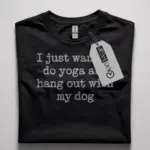 yoga dog t-shirt