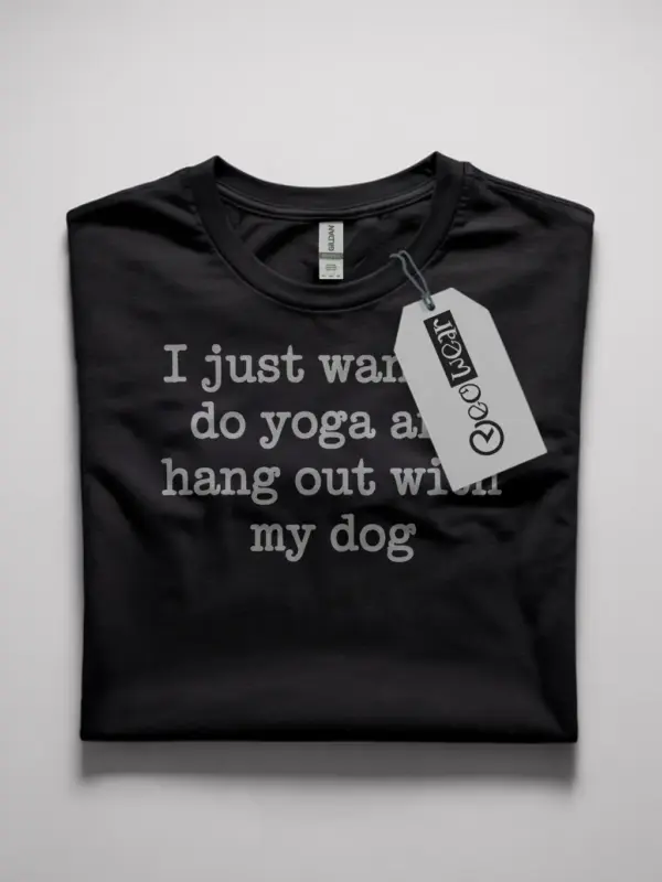yoga dog t-shirt