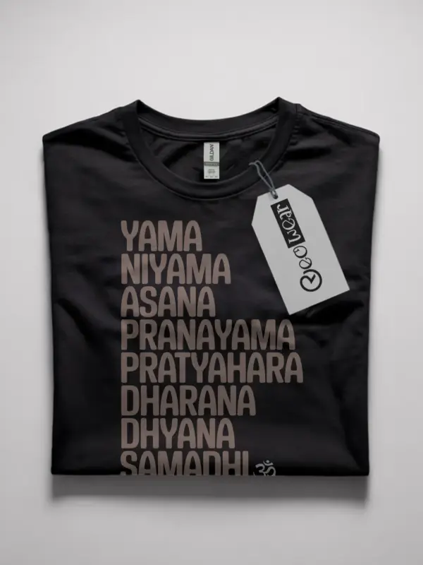 eight limbs of yoga t-shirt