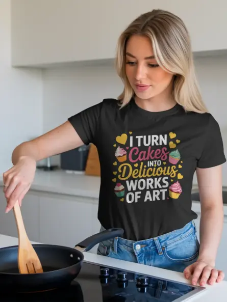 Cake Art T-Shirt for Bakers - Image 3