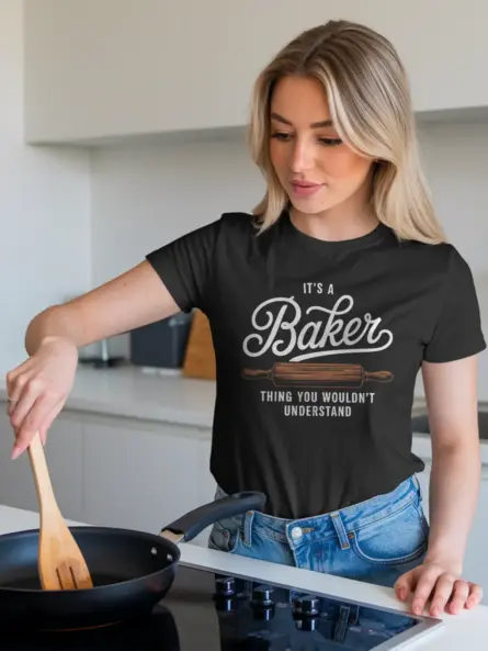 Baker Thing T-Shirt – Rolling Pin Graphic Tee - Image 3