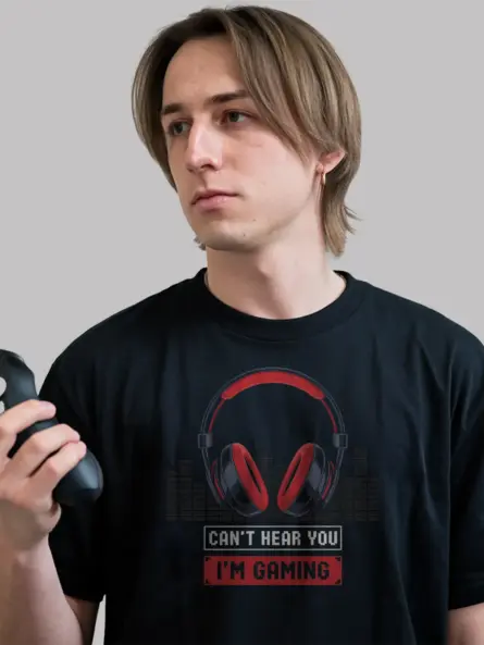 Can’t Hear You I’m Gaming T-Shirt - Image 12