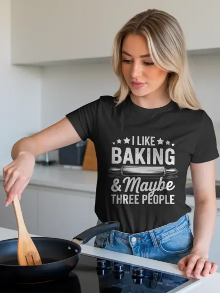 Funny Introvert Baking T-Shirt for Bakers - Image 3