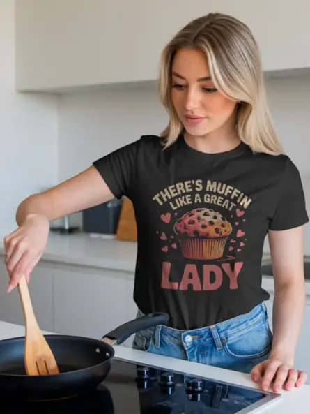 Funny Muffin Lover T-Shirt Retro Style - Image 3
