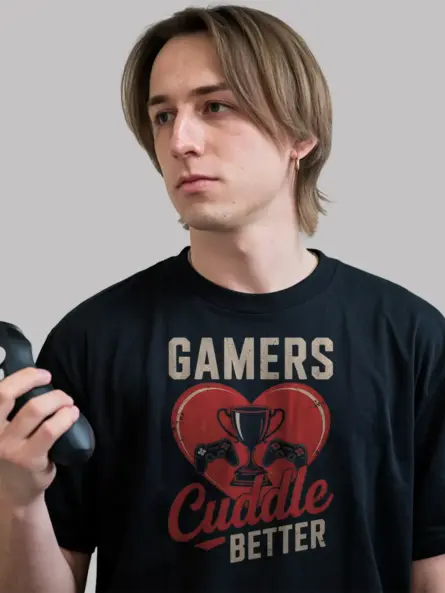 Romantic Gamer T-Shirt for Couples - Image 6