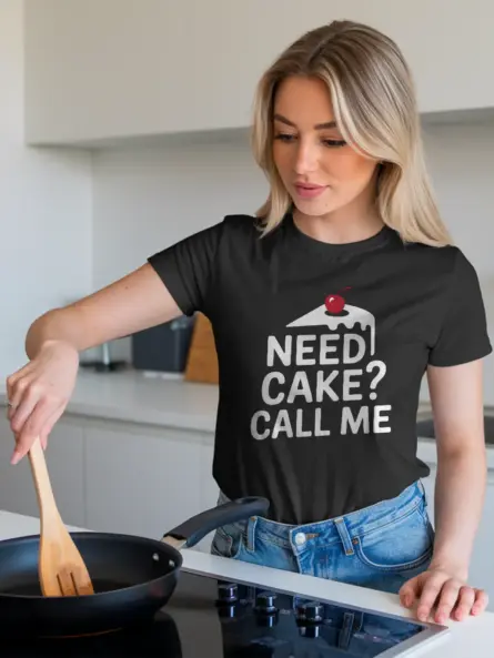 Need Cake Call Me T-Shirt - Image 3