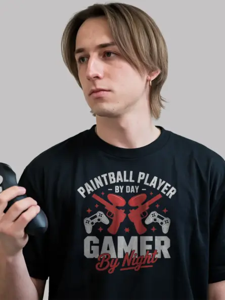 Paintball Gamer T-Shirt for Men – Dual Hobby Shirt for Players - Image 6