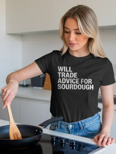 Witty Sourdough Baker T-Shirt for Bread Makers - Image 3