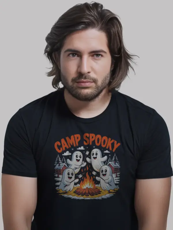 cute ghost campfire t-shirt