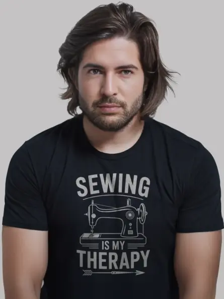 Black – Sewing Is My Therapy – sewing is my therapy t-shirt