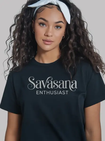Savasana T-Shirt – Mindful Minimalist Design for Yoga Lovers - Image 3