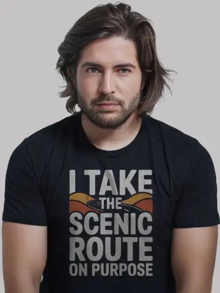Bold Road Trip Shirt – Take the Scenic Route in Style - Image 3