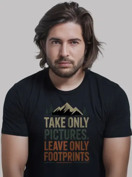 Eco Friendly Take Only Pictures Shirt for Nature Lovers - Image 3