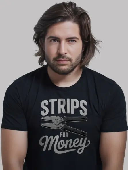 Funny Wire Stripper Electrician Shirt – Strips for Money - Image 3