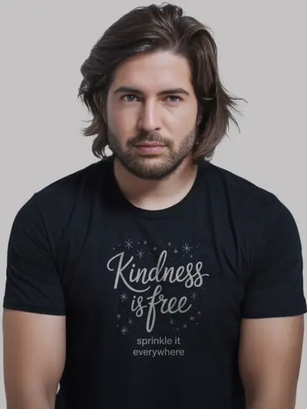 Kindness Is Free T-Shirt – Inspirational Quote Tee - Image 3