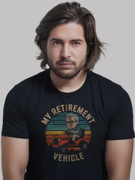 Legendary Retirement Lawn Mower T-Shirt - Image 2