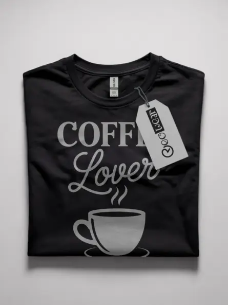 Black Better Coffee! LESS Bucks! affordable coffee lover tee front view