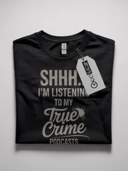 True Crime Podcast T-Shirt – Funny Gift for Fans