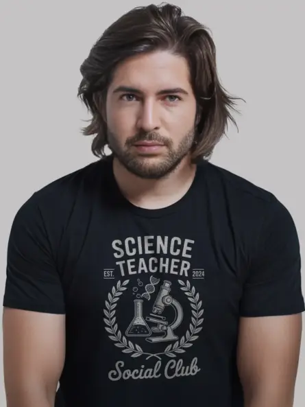 Science Teacher Shirt – Bold Vintage Social Club Faculty Tee - Image 3