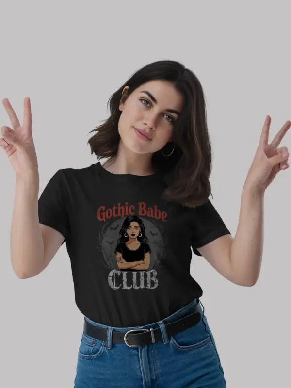 Black Tee - Gothic Babe Club T-Shirt