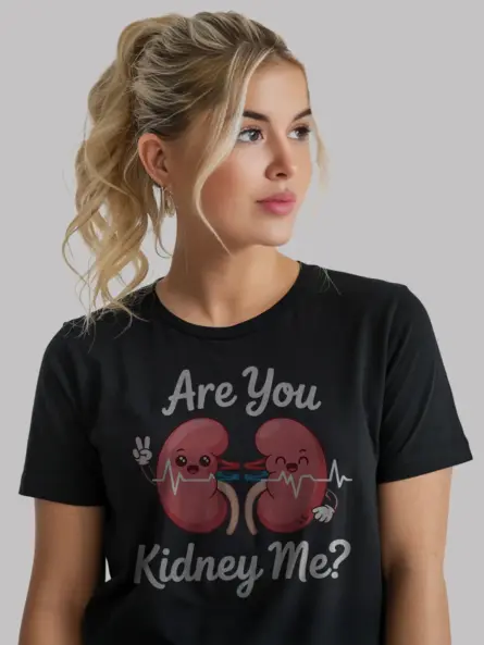 Funny Kidney T-Shirt for Medical Students – Are You Kidney Me - Image 3
