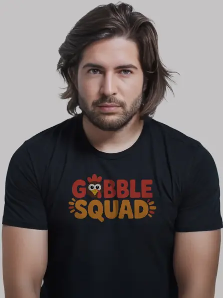 Gobble Squad Shirt – Cute Matching Thanksgiving Family Tee - Image 6