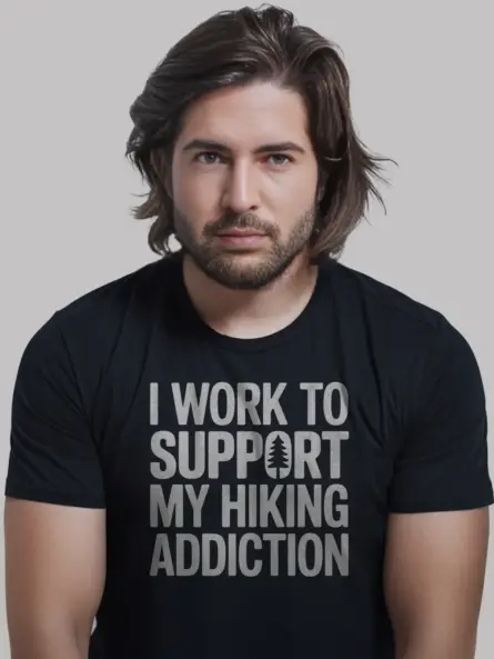 Hiking Addict Shirt – Funny Trail Obsession Tee for Workers - Image 6