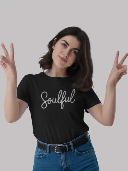 Soulful Spiritual T-Shirt – Minimalist Handwritten Affirmation Tee - Image 3