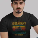 Black Front – A Legendary Landscaper Shirt – retired landscaper shirt front view