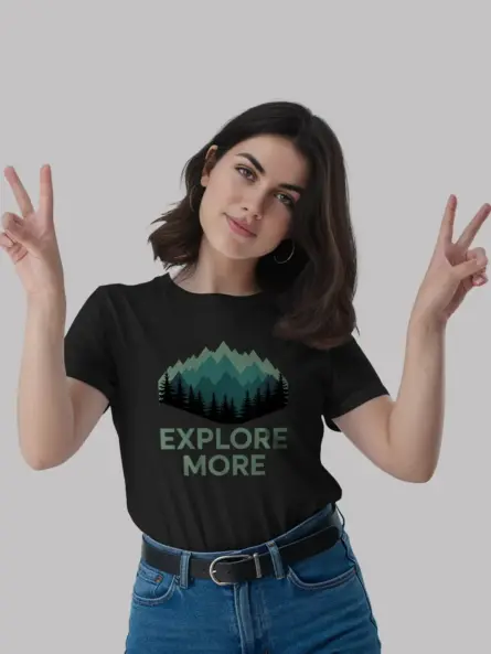 Explore More Mountain Adventure T-Shirt for Nature Lovers - Image 3