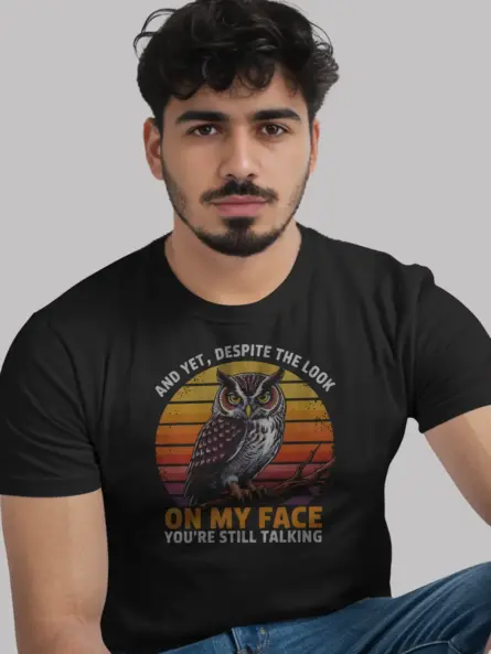 Funny Owl Quote T-Shirt for Bird Lovers - Image 2