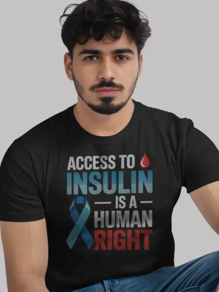 Insulin Is a Human Right Shirt – Bold Diabetes Advocacy Protest Tee - Image 3