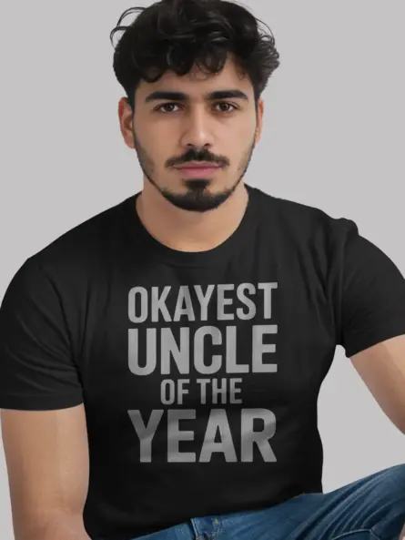 Funny Okayest Uncle T-Shirt Gift for Men - Image 3
