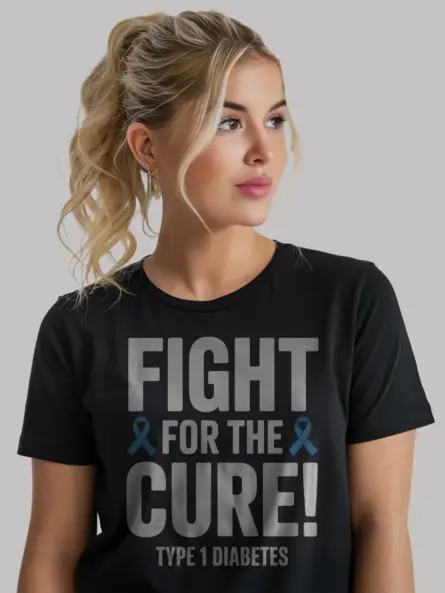 Type 1 Diabetes Shirt – Bold Fight for the Cure Awareness Tee - Image 3
