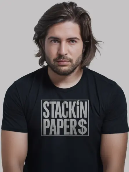 Stackin Papers Urban Money Graphic T-Shirt - Image 3