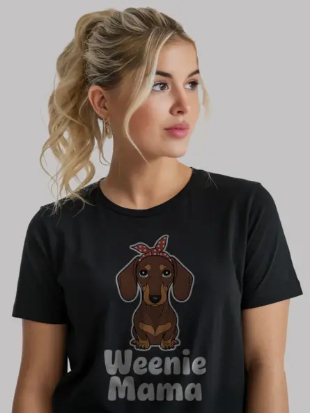 Weenie Mama Dachshund Shirt for Dog Moms - Image 6