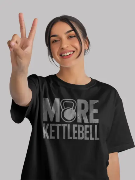 Vintage Kettlebell T-Shirt – Distressed Retro Gym Design - Image 12