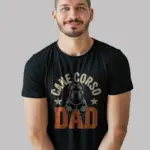 Black Shirt Front – Cane Corso Dad – cane corso dad shirt – front view